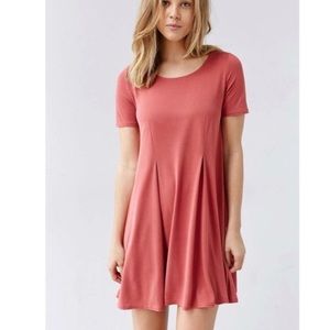 Silence + Noise pink/red t shirt dress
